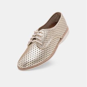 Rollie Derby Shoes Punch Light Gold